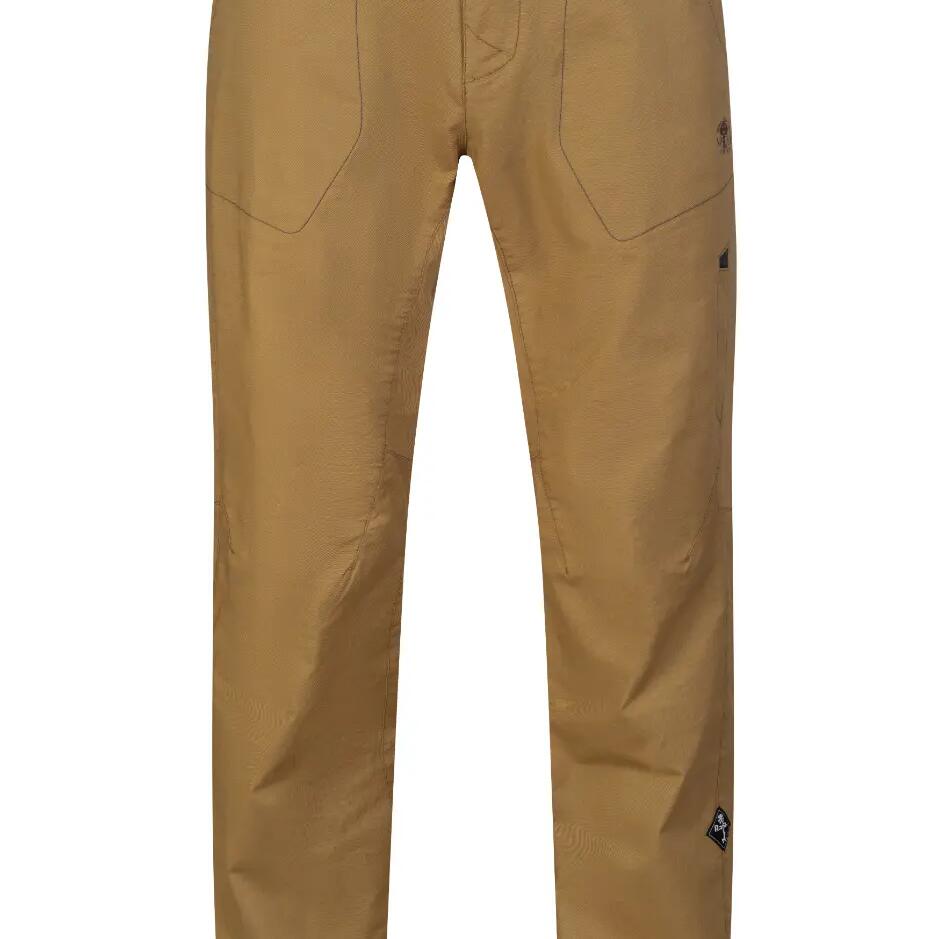 Men's cotton climbing pants RAFIKI with time-tested cut brown