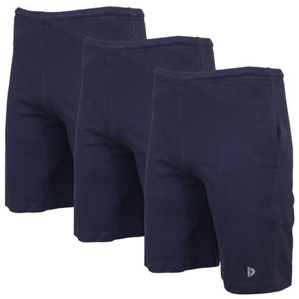 Lot de 3 shorts de jogging slim pour homme, 100 % coton