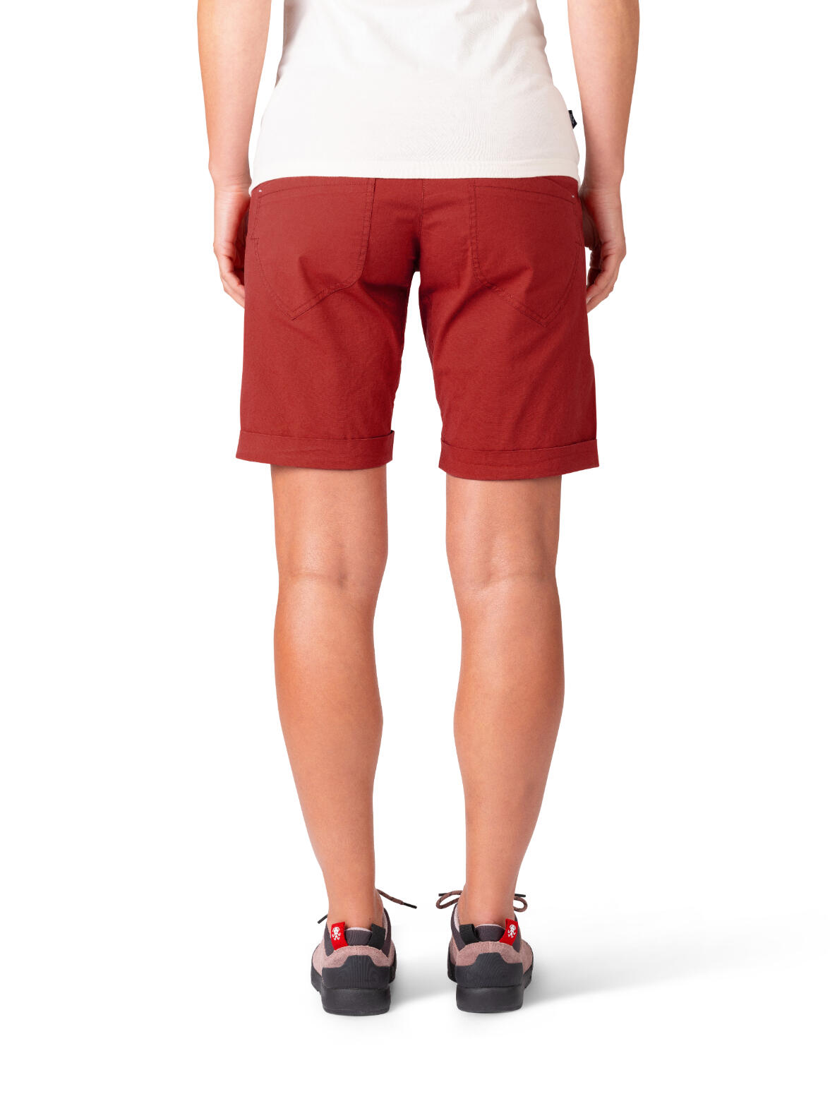 Short deportivo de algodón ligero para mujer RAFIKI rojo 6/7