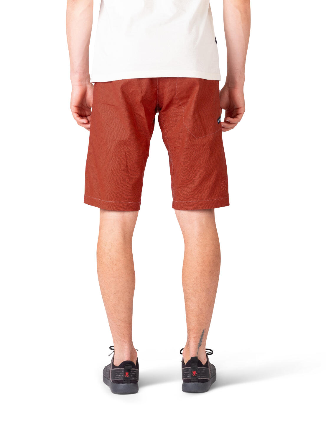 Pantalón corto deportivo de lino-algodón ligero para hombre RAFIKI naranja 6/7