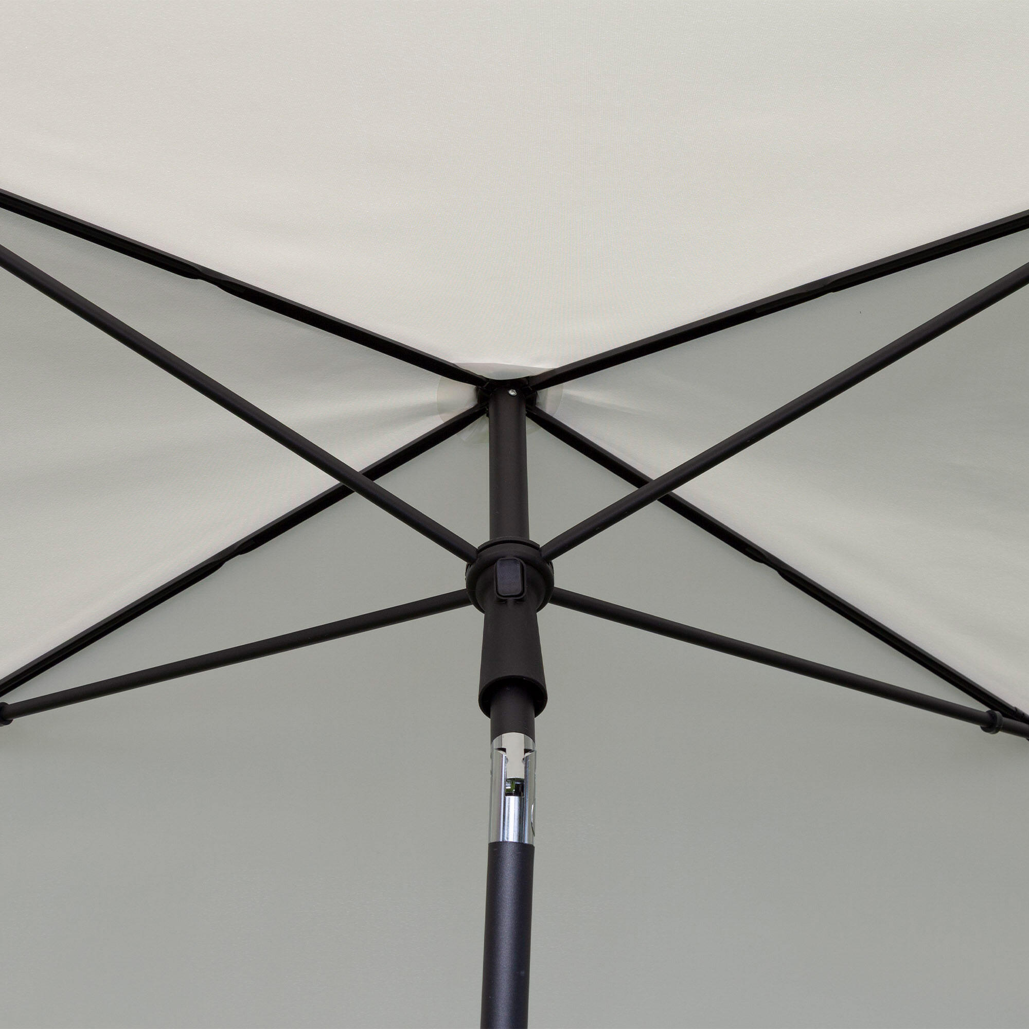 Aktive Guarda-sol retangular 200x125 cm cor creme com proteção solar 5/7