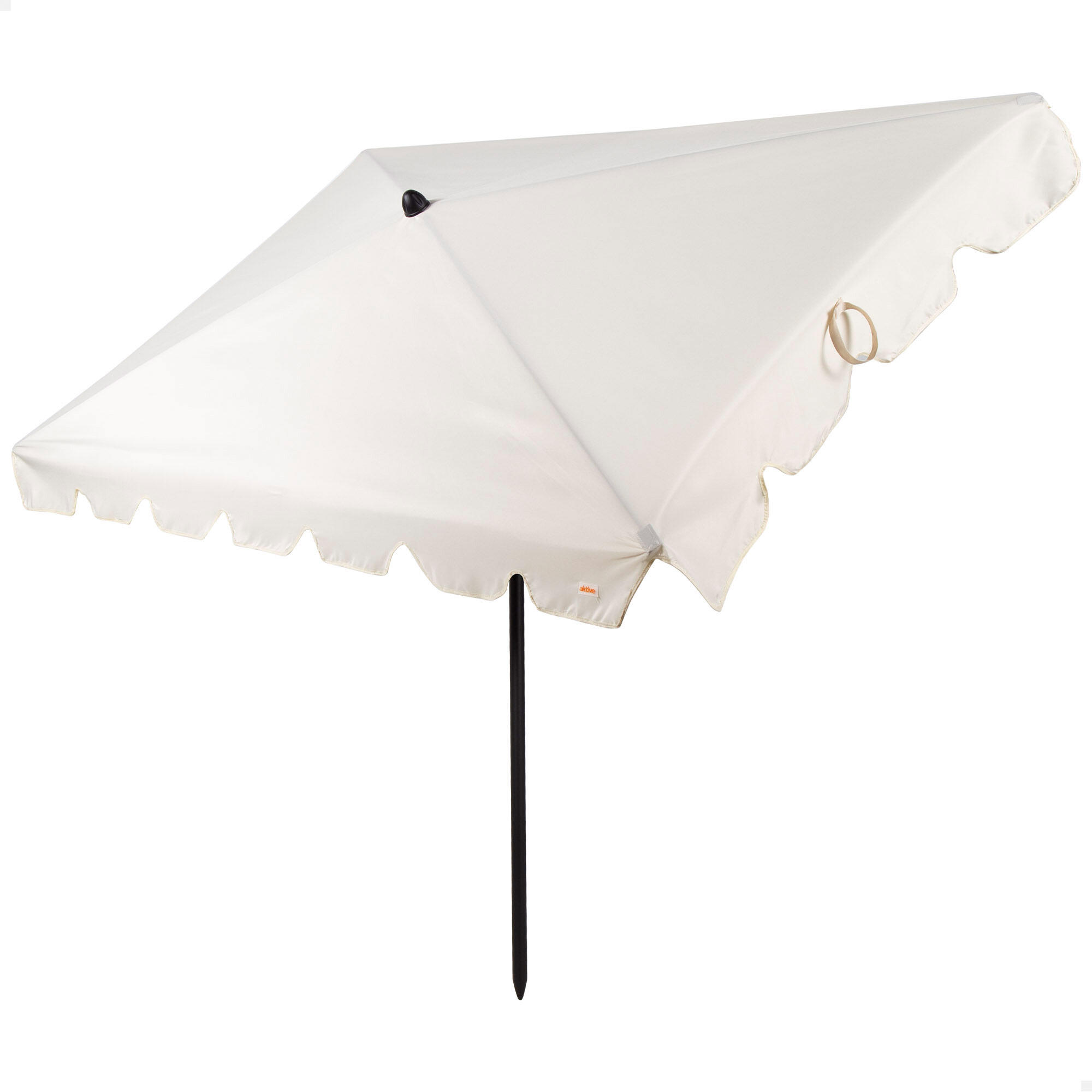 Aktive Guarda-sol retangular 200x125 cm cor creme com proteção solar 1/7