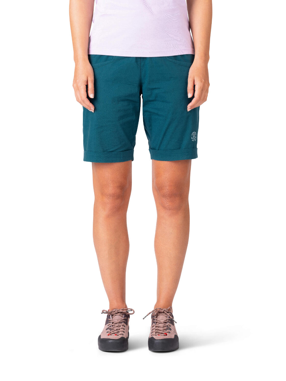 Pantaloncini sportivi da donna in cotone leggero RAFIKI blu 5/7