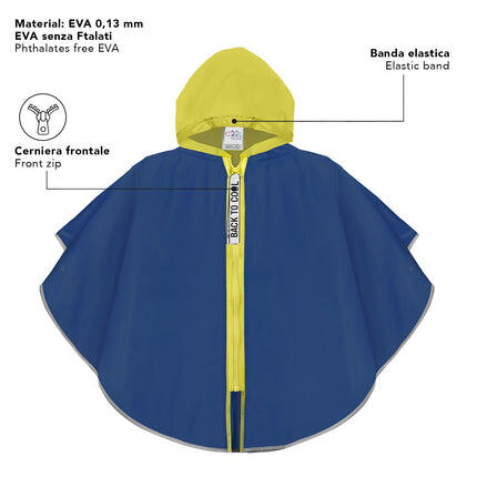 Mantellina Blu e Gialla 4/4