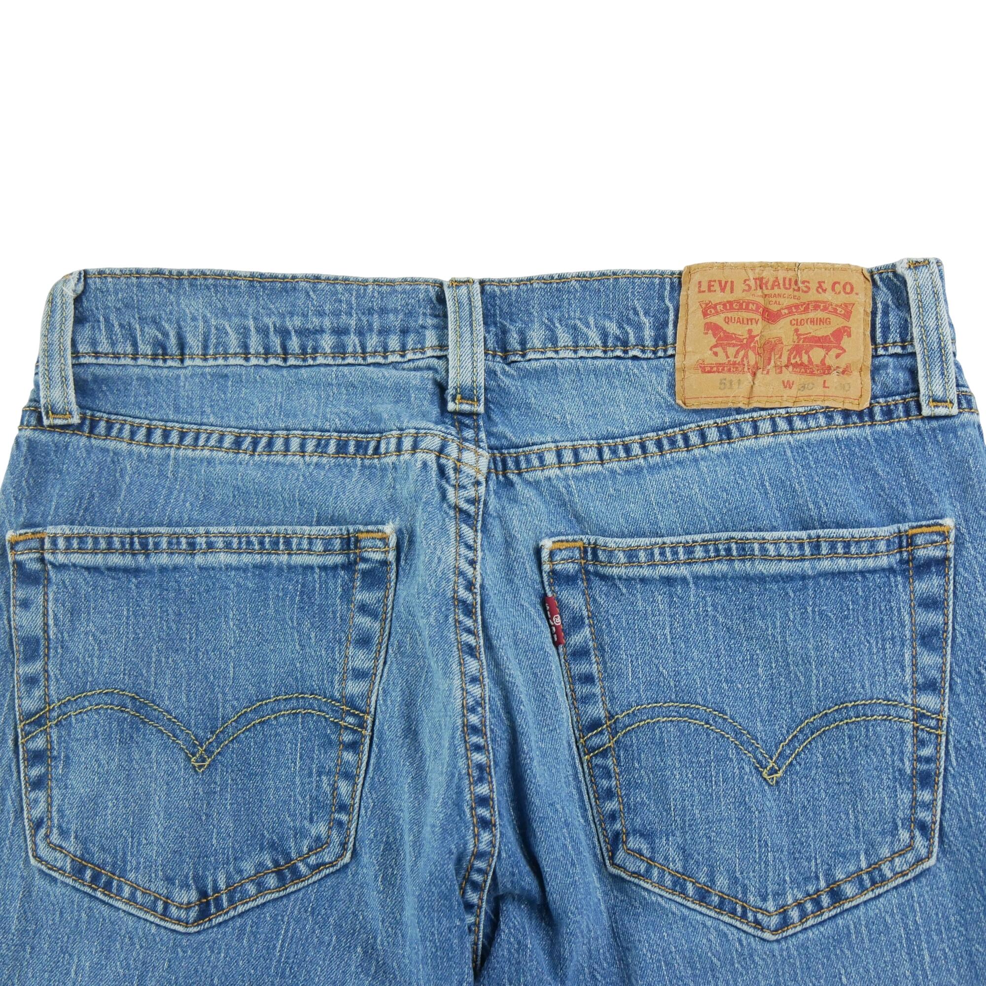 Seconde vie - Jean Homme Levis 511 Slim Fit Bleu clair - Excellent 4/7