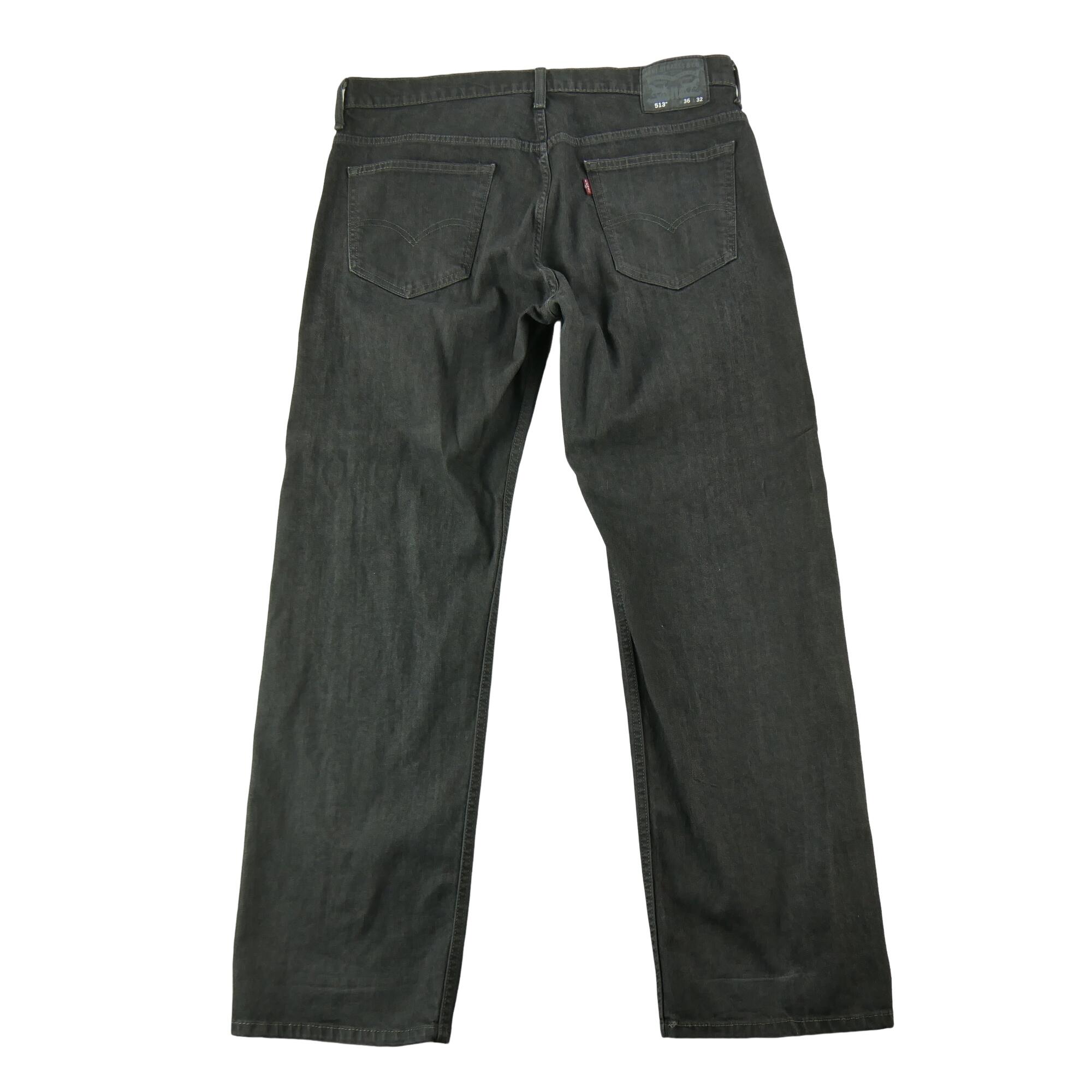 Seconde vie - Jean Homme Levis 513 Slim Straight Noir - Excellent 2/7