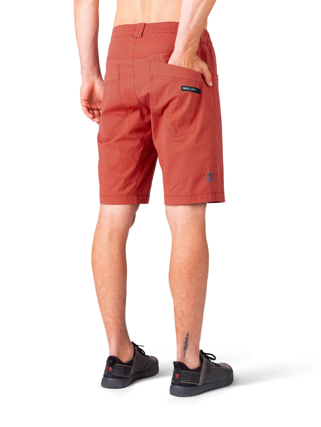 Ultraleichte, flexible Herren-Sportshorts mit 4 Taschen RAFIKI rot 4/7