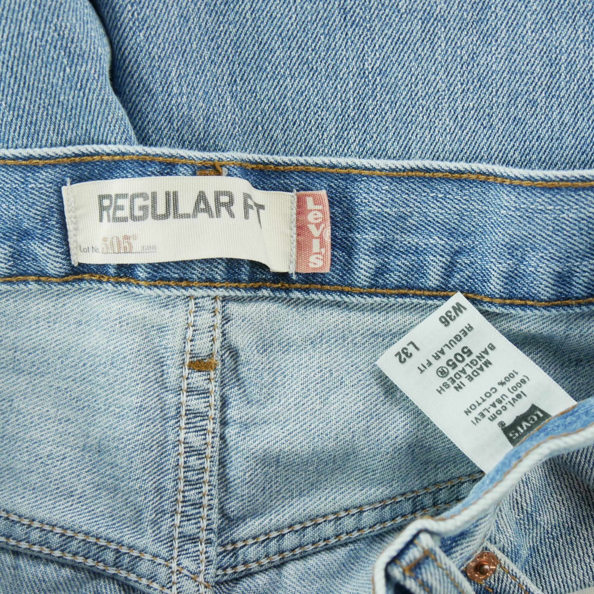 Seconde vie - Jean Homme Levis 505 Regular Fit Bleu - Excellent 7/7