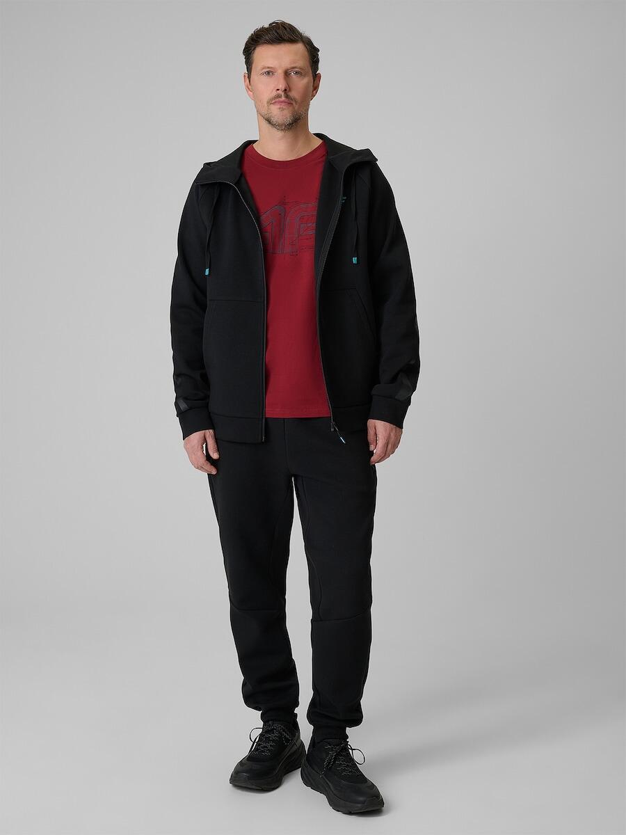 Bluza dresowa regular z kapturem męska 4F 4FRSS26TSWSM2974 6/7