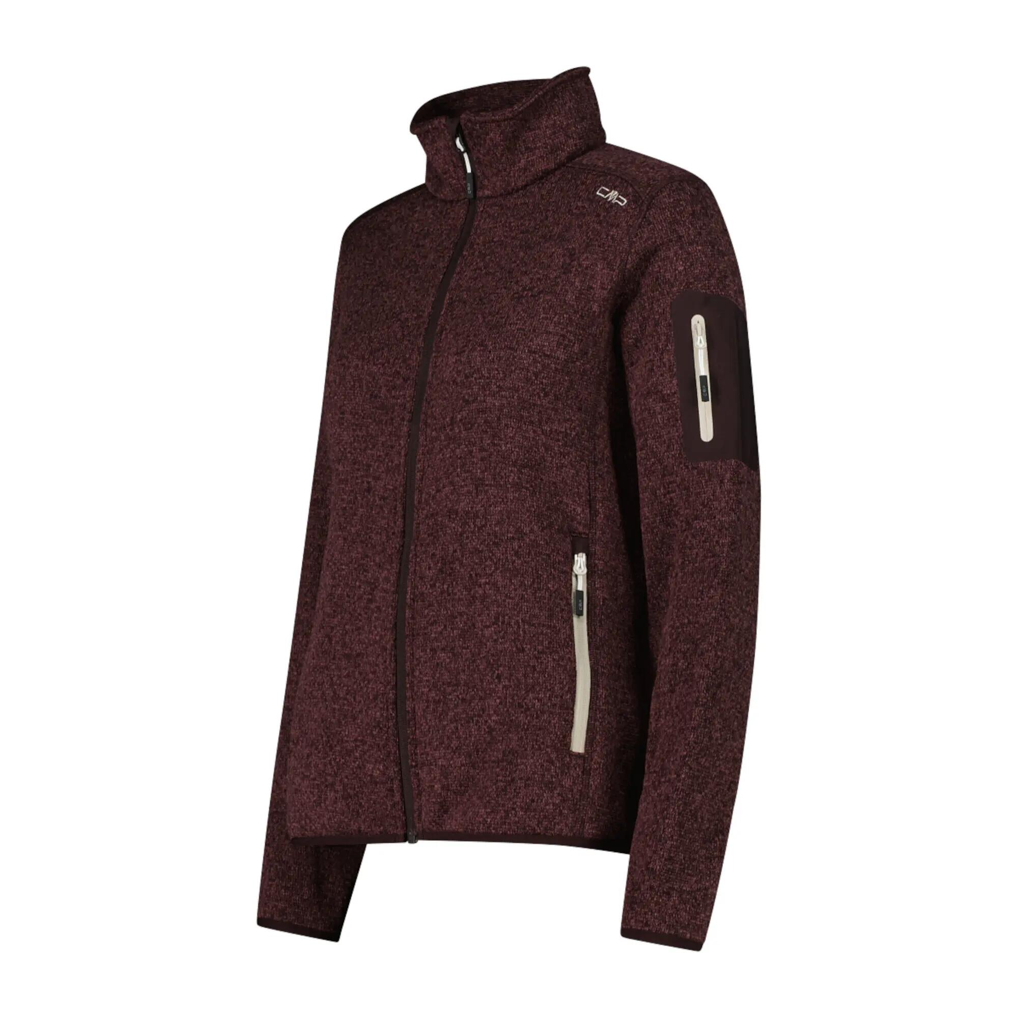 CMP Damen Jacke Knitted Melange Fleece Jacket 3H14746 3/5