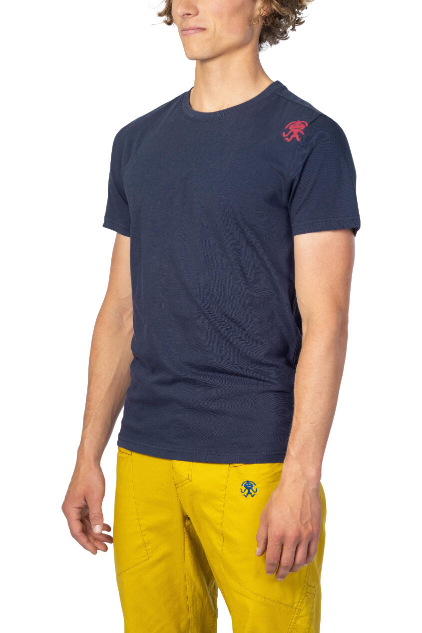 Heren-minimalistisch lichtgewicht katoenen T-shirt met korte mouwen RAFIKI 5/7