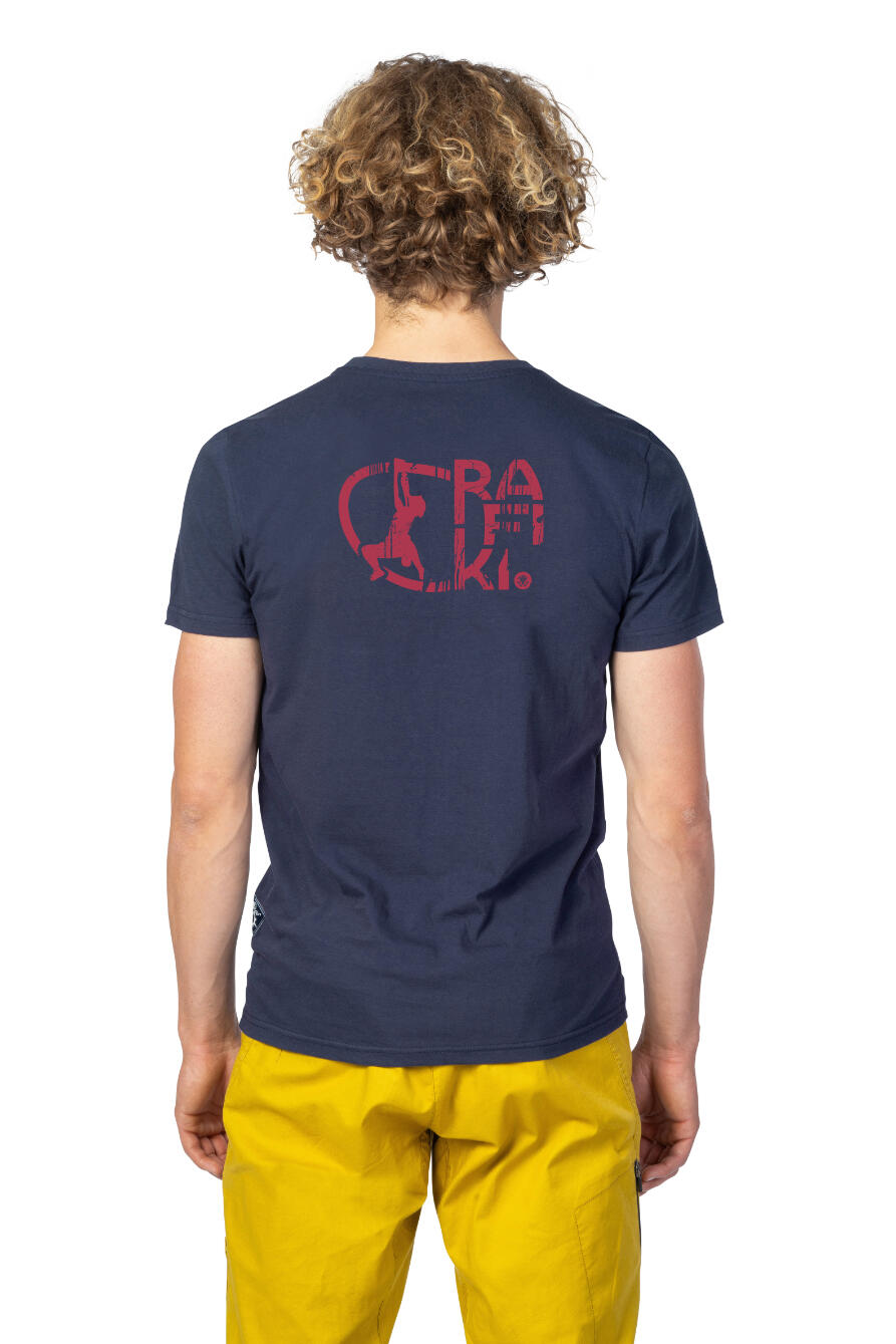 Heren-minimalistisch lichtgewicht katoenen T-shirt met korte mouwen RAFIKI 4/7