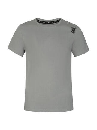 T-shirt classique confortable à manches courtes en coton pour hommes RAFIKI gris