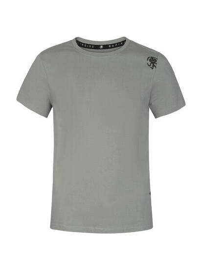 T-shirt classique confortable à manches courtes en coton pour hommes RAFIKI gris