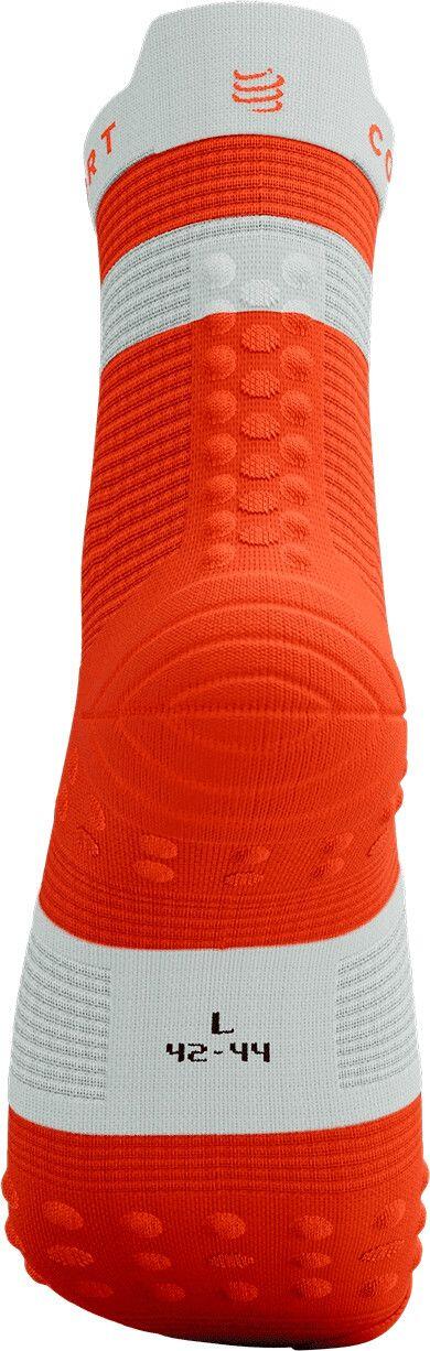 Compressport Pro Racing V4.0 Run High Socken Orange/Weiß 4/4