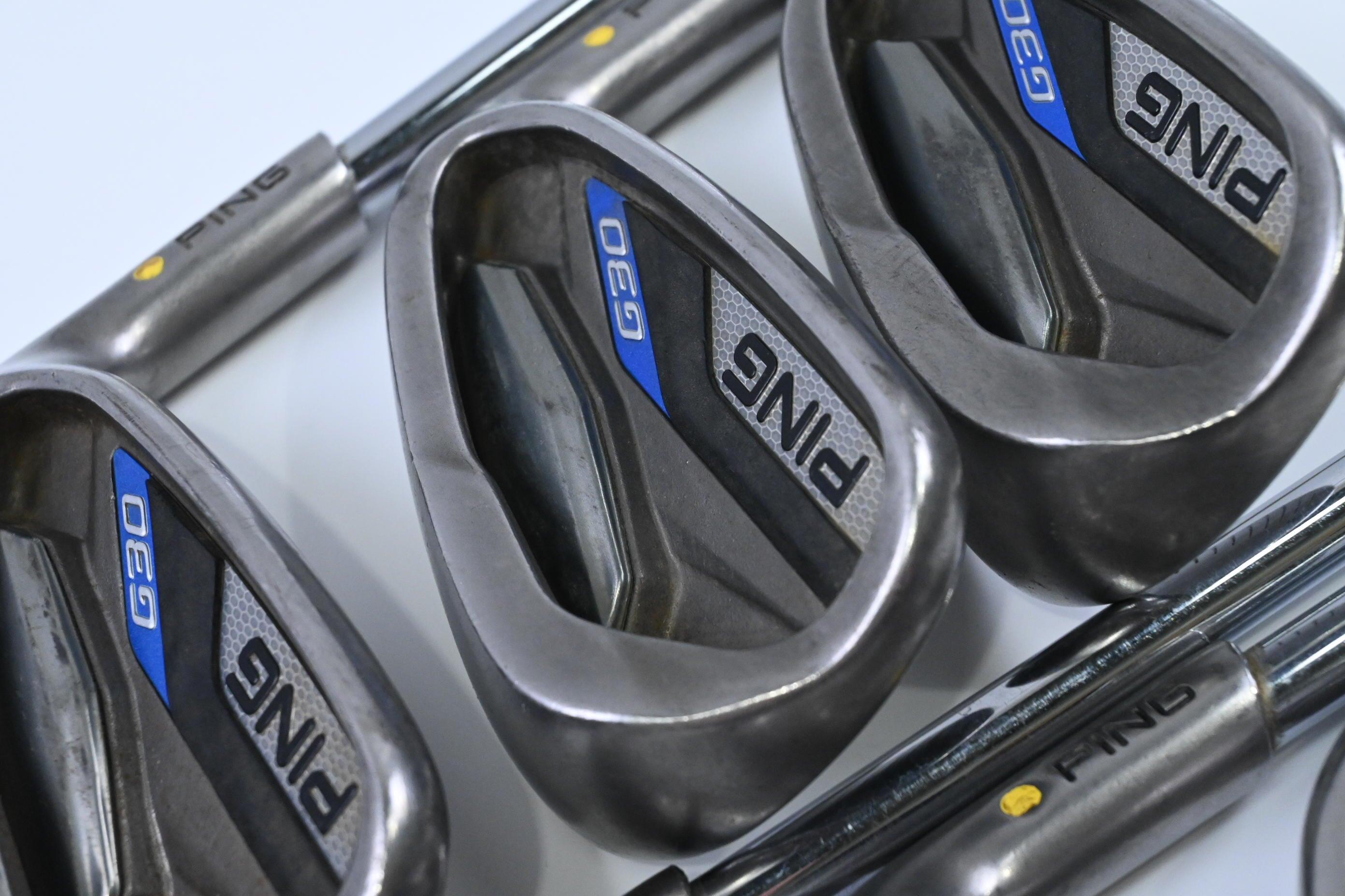 Ping G30 Irons / 8-PW+UW+SW+LW / Yellow Dot / Senior Flex Ping CFS