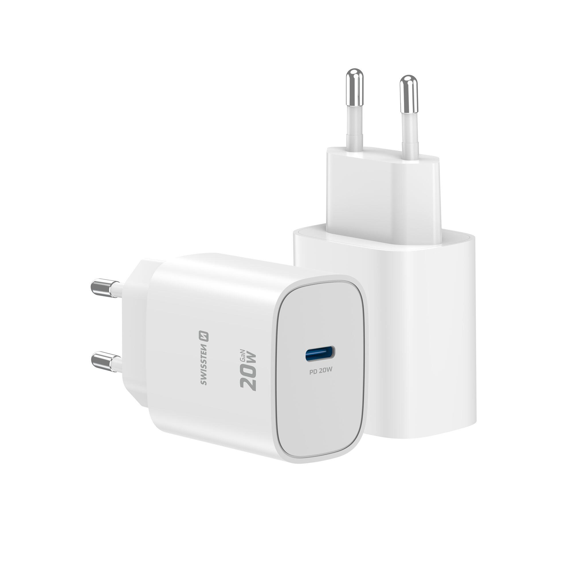 SWISSTEN GaN Edge Charger 20W - 1x USB-C, branco 5/7
