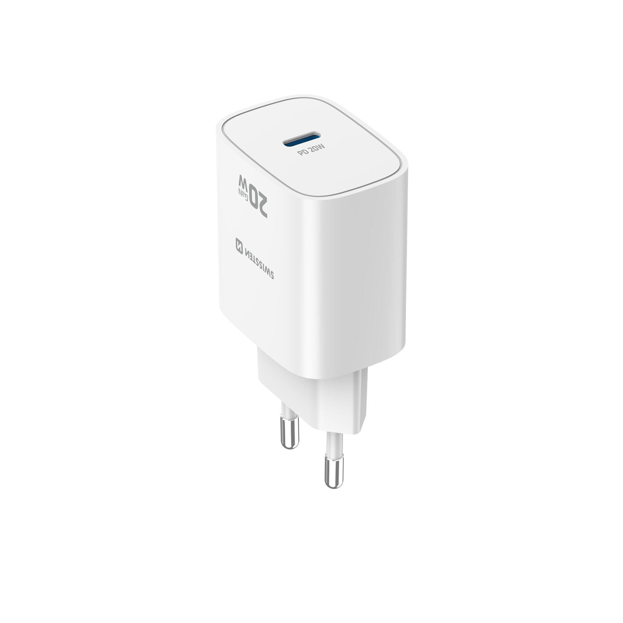 SWISSTEN GaN Edge Charger 20W - 1x USB-C, branco 4/7