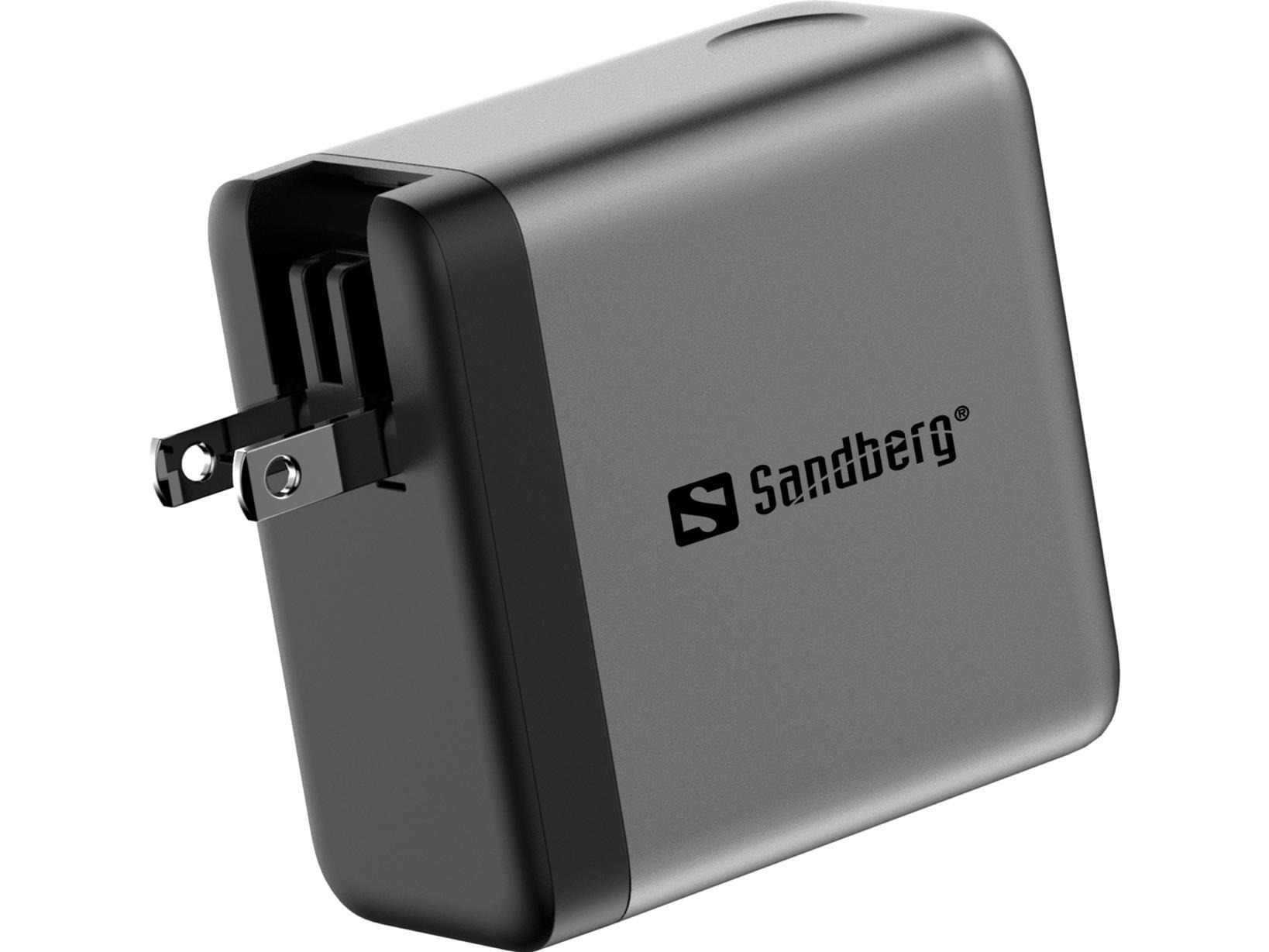 Carregador parede SANDBERG Charger PD 100W Display 3/4