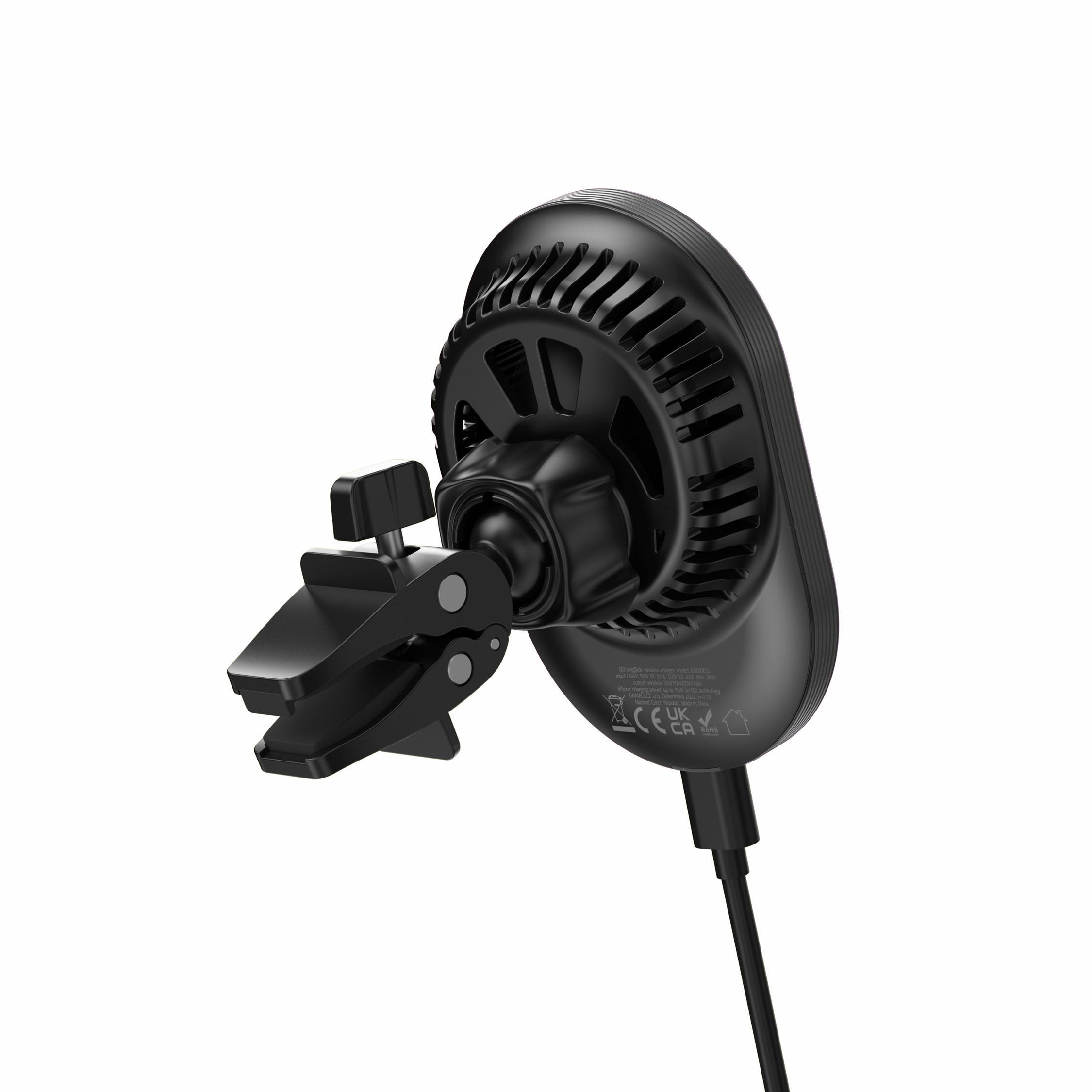 SWISSTEN MagRide Car Holder 15W MagSafe Qi2 - Suporte de carro com carregamento 2/7