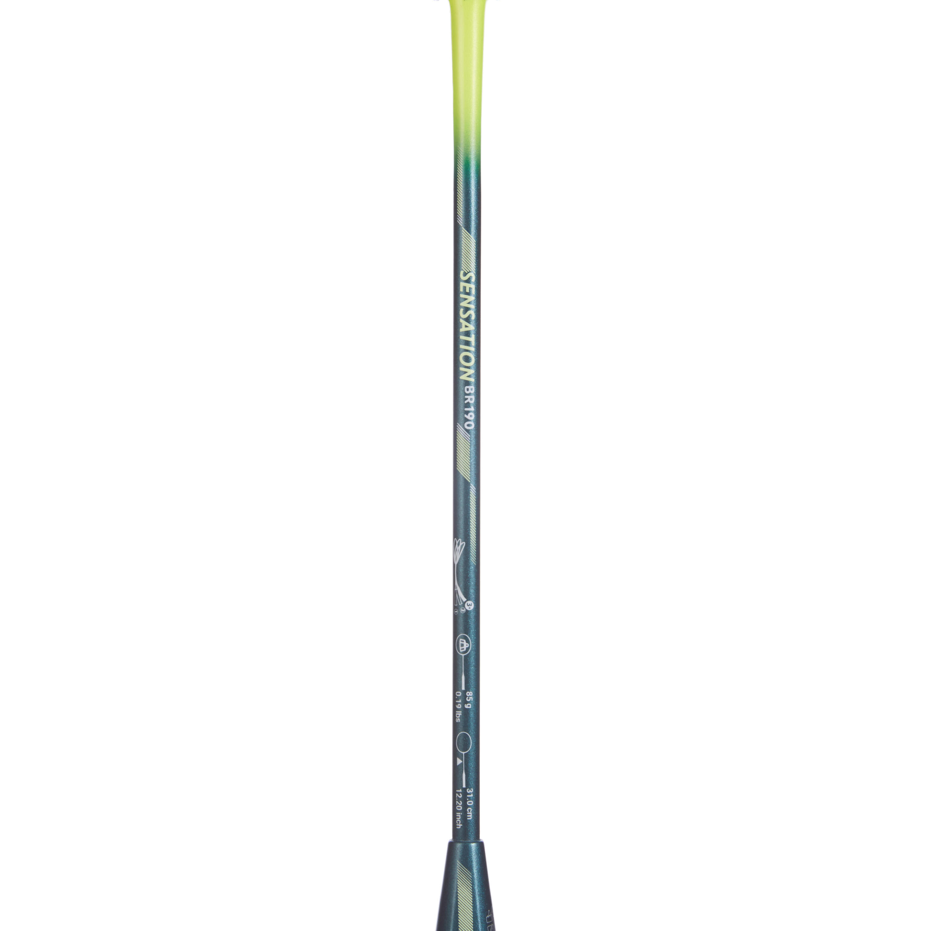 Raquette de Badminton Adulte BR Sensation 190 - Jaune/Vert 5/8