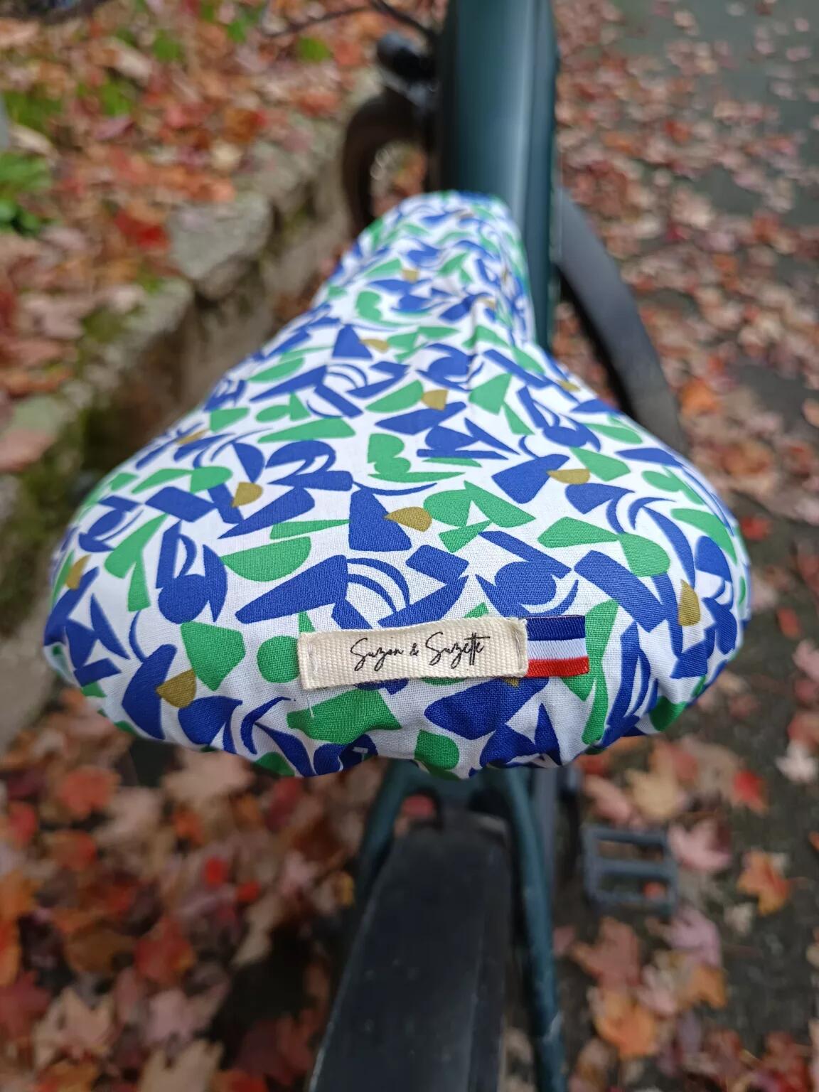Le couvre-selle bicolore d'Eléonore Géo / Bleu marine 2/3