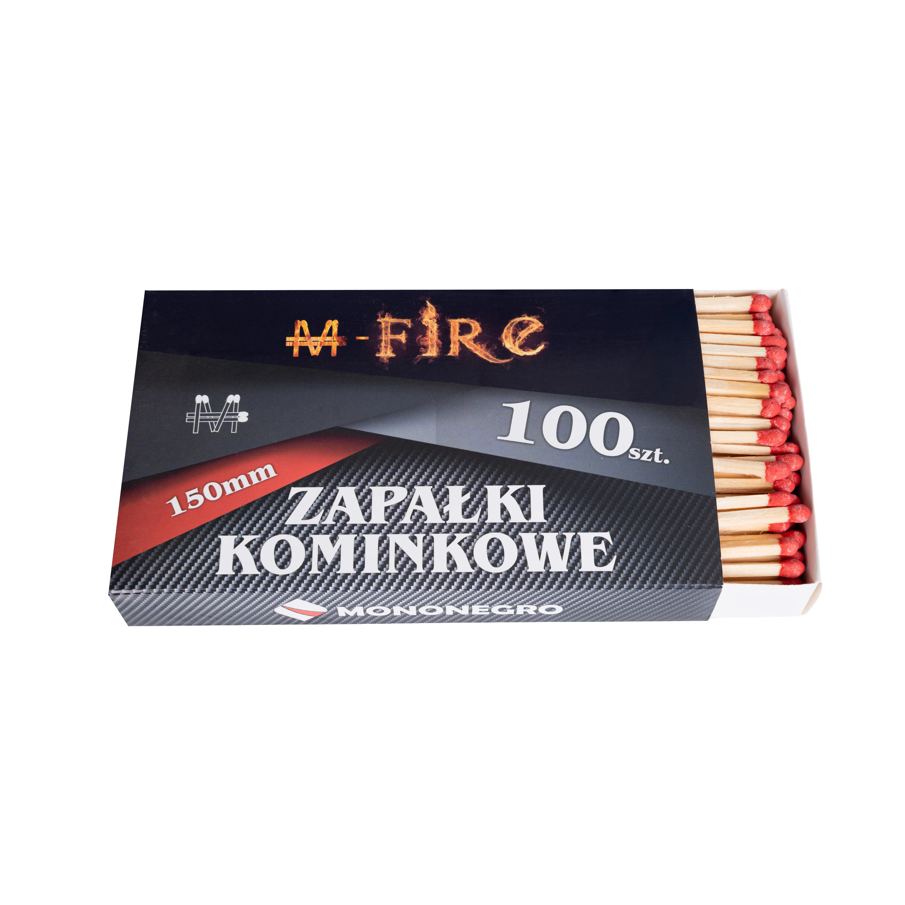 Zapałki Kominkowe Długie 150 mm Do Grilla Kominka Ogniska 100 Sztuk 2/2