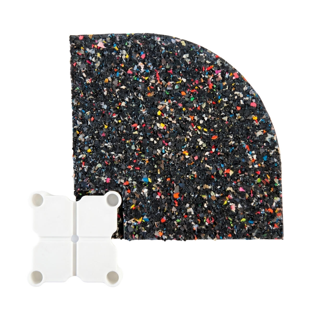 Winkel für Gummiboden "Infinity Rubber Flooring" 100×100cm GladiatorFit 3/4