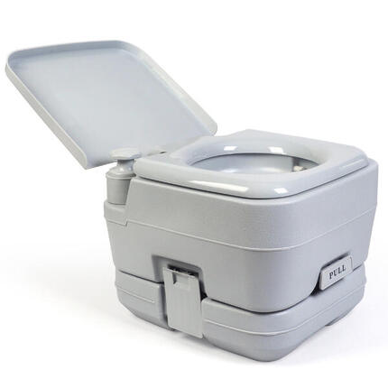 Toilette Portable 10L pour Camping-Car, WC avec Chasse d'Eau 12L briebe Camp