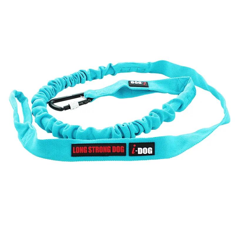 Longe de traction OPALE ALM caniVTT, vélo 240cm bleu V2 - STRONG DOG 1/1