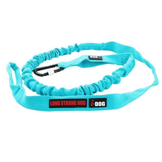 Longe de traction OPALE ALM caniVTT, vélo 240cm bleu V2 - STRONG DOG