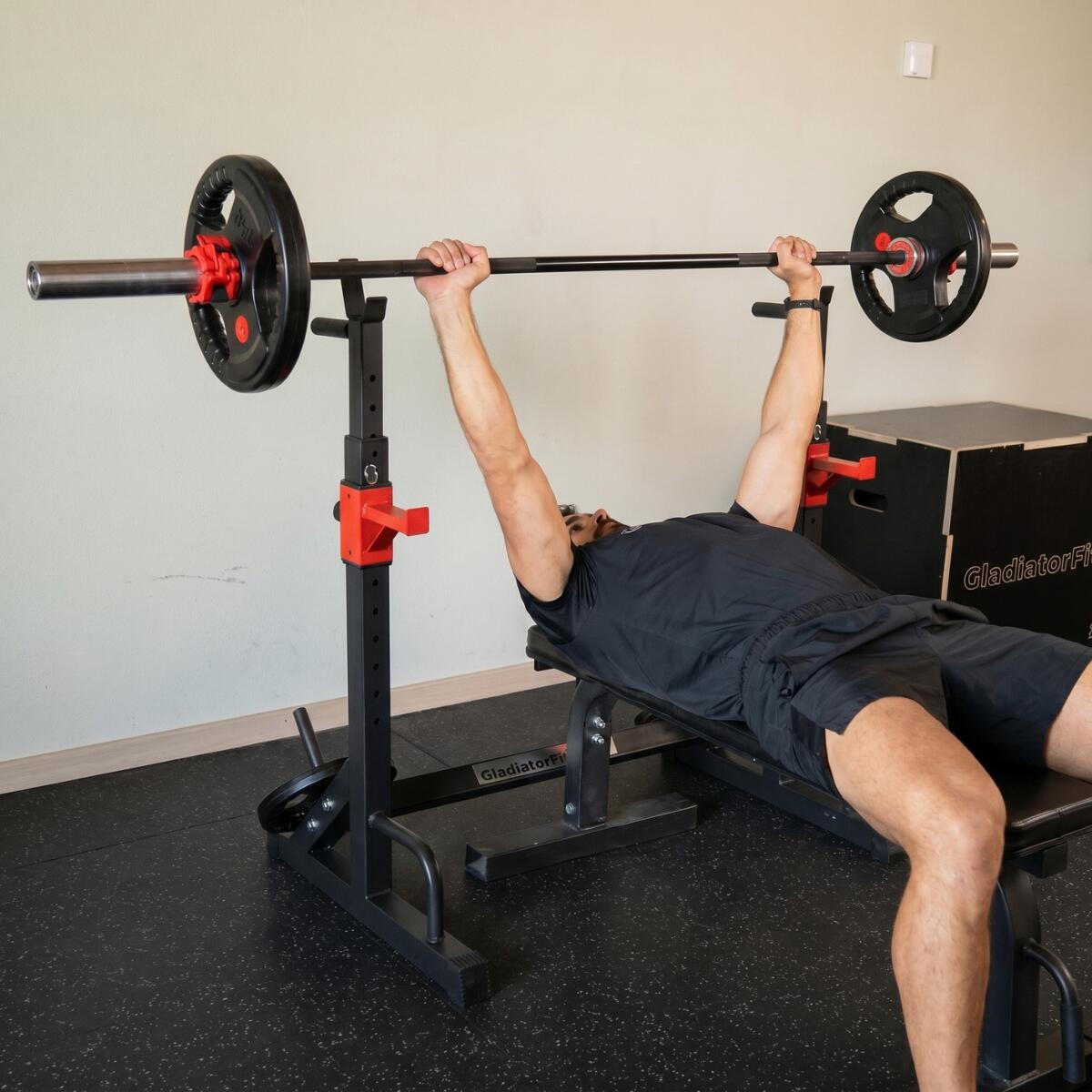Rack per squat regolabile in larghezza e altezza GladiatorFit 5/5