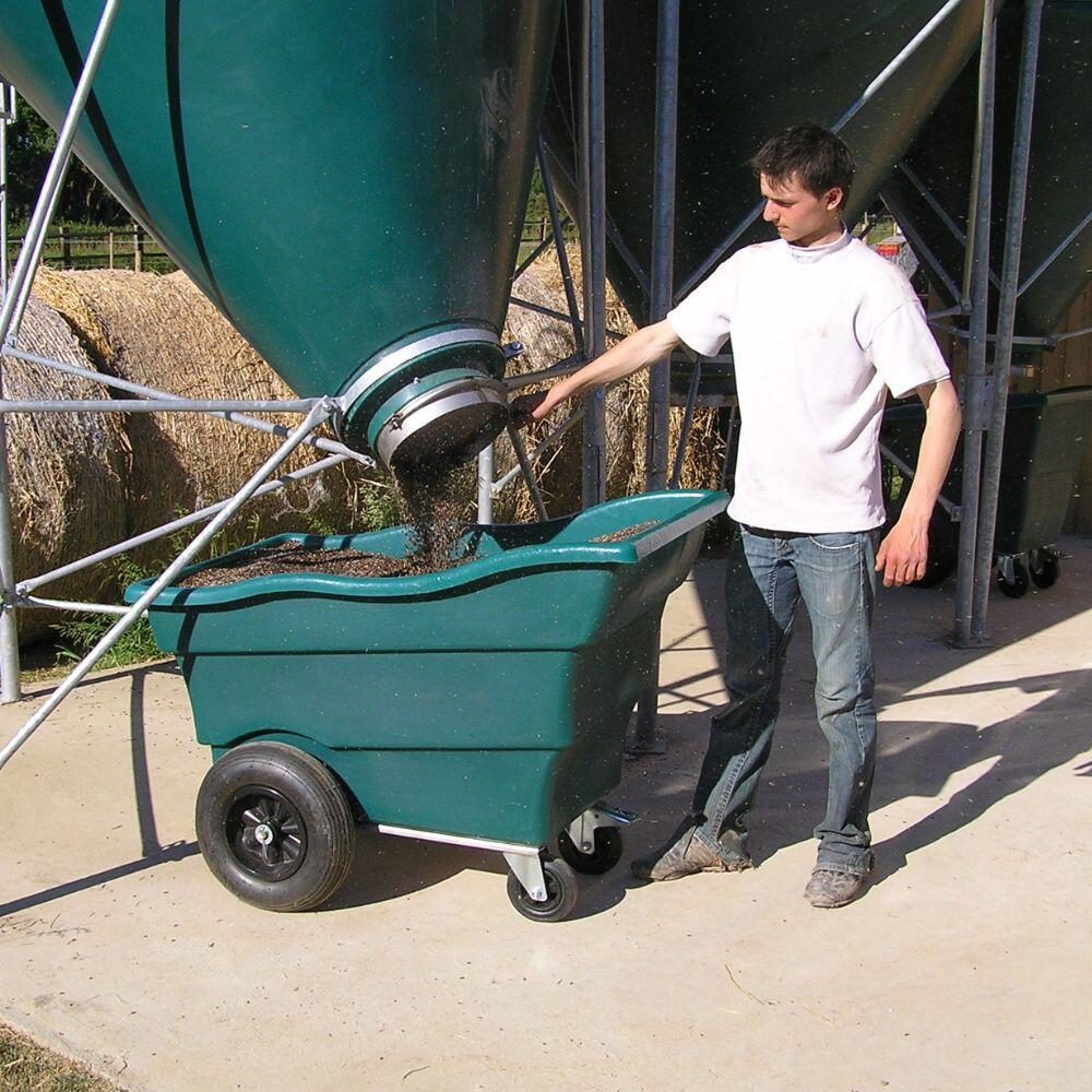 Chariot à aliments vert 350 L EMP ROTOMOULAGE 2/3