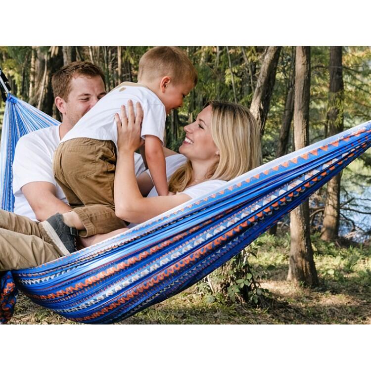 Tropical Hamac - Explorer L Blauwe Nylon Hangmat 4/5