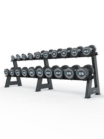 Rundhanteln PRO | Set 4 - All-In Low mit Hantelablage