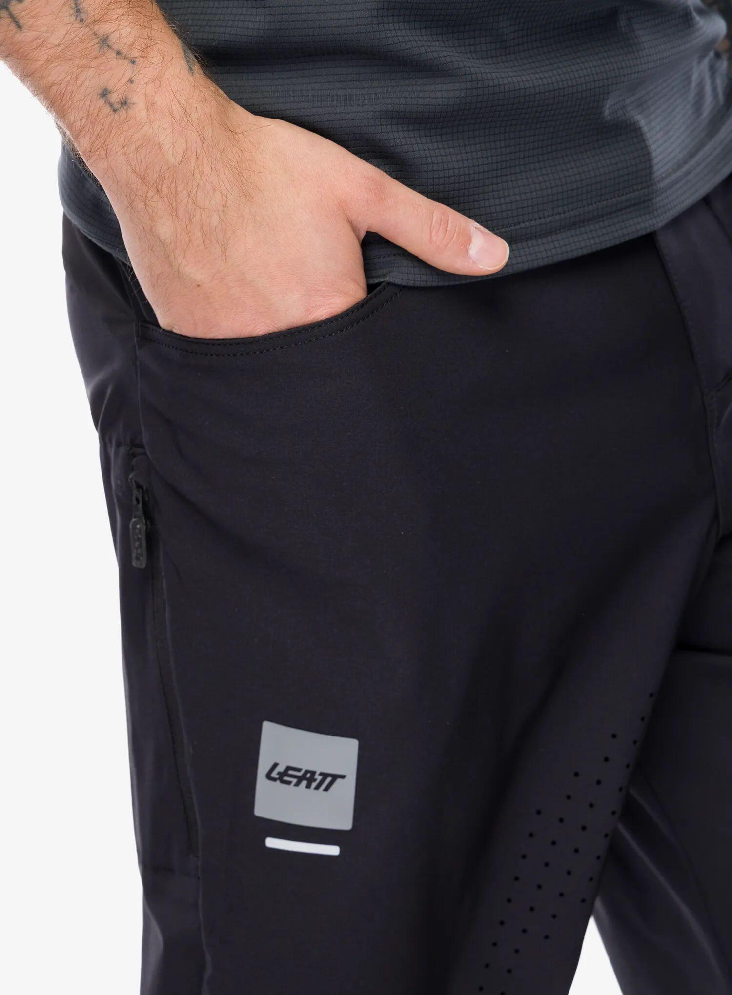 Pantalón Corto MTB Leatt Trail 2.0 Negro Hombre 7/8