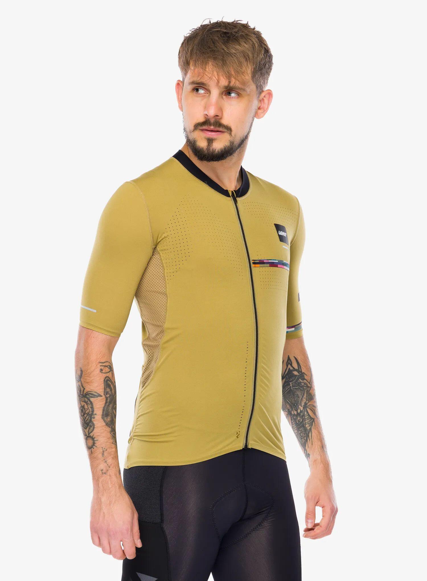 Maillot de manga corta Leatt Endurance 5.0 Cargo Marrón, Hombre 5/8