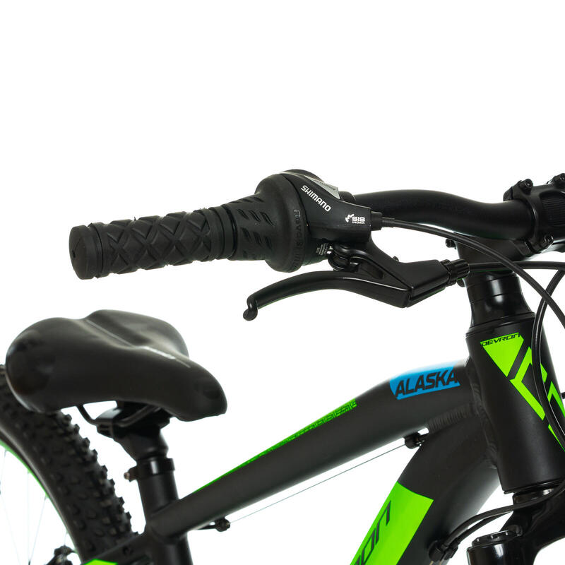 Devron Alaska Bicicletă copii 24 Inch, Negru-Verde