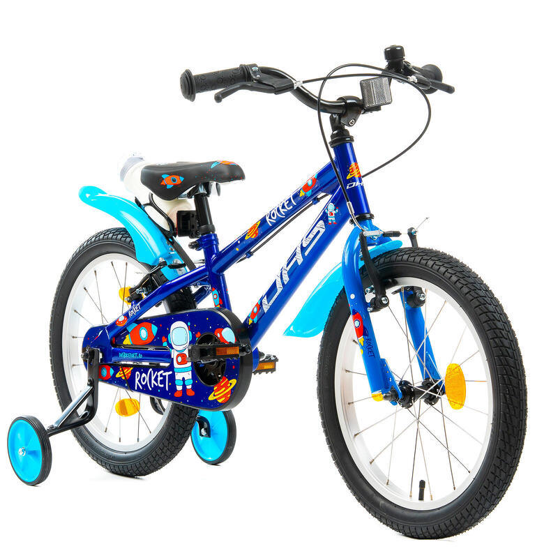 Bicicletă copii Dhs Rocket - 18 inch, albastru