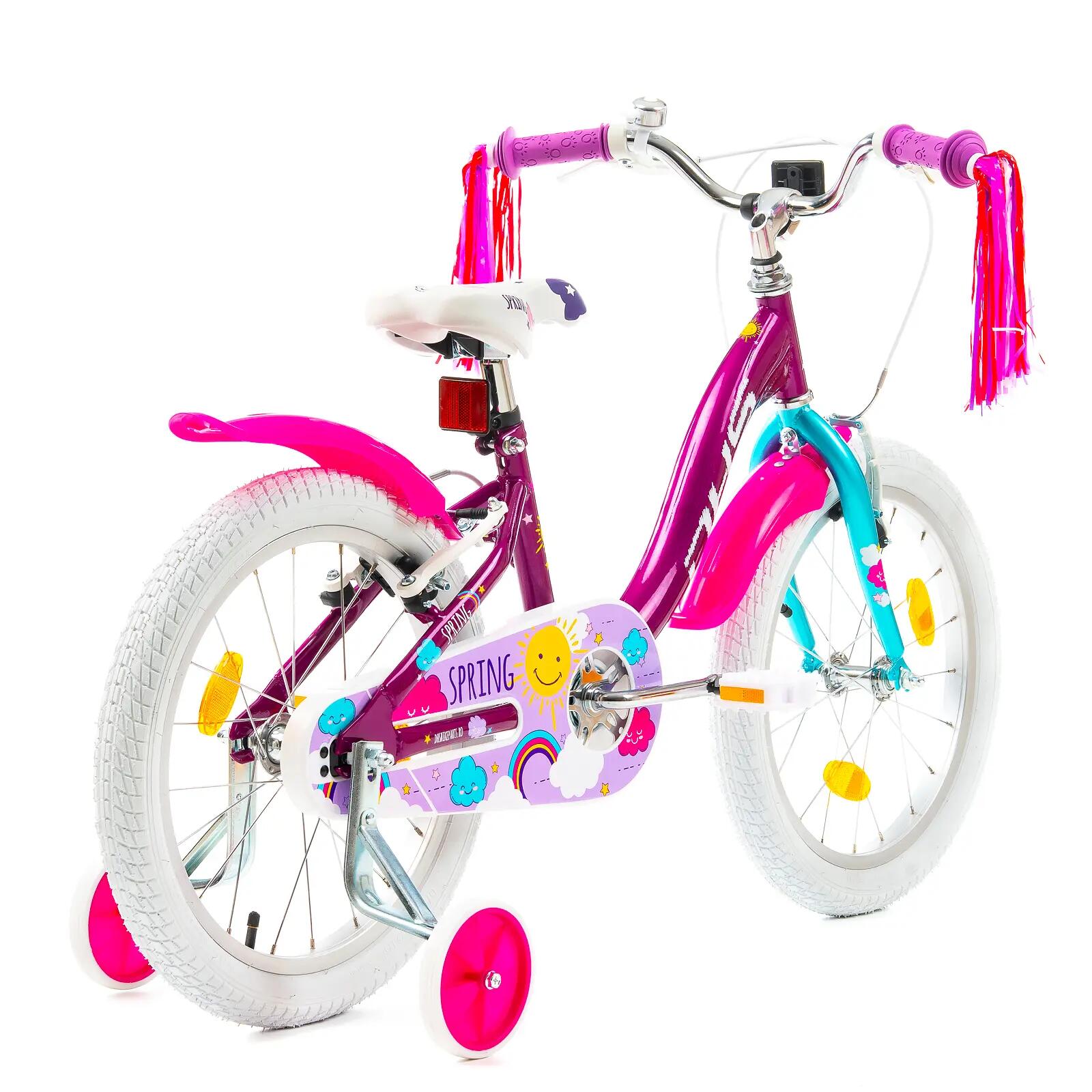 DHS Spring kinderfiets - 18 inch, paars 3/7