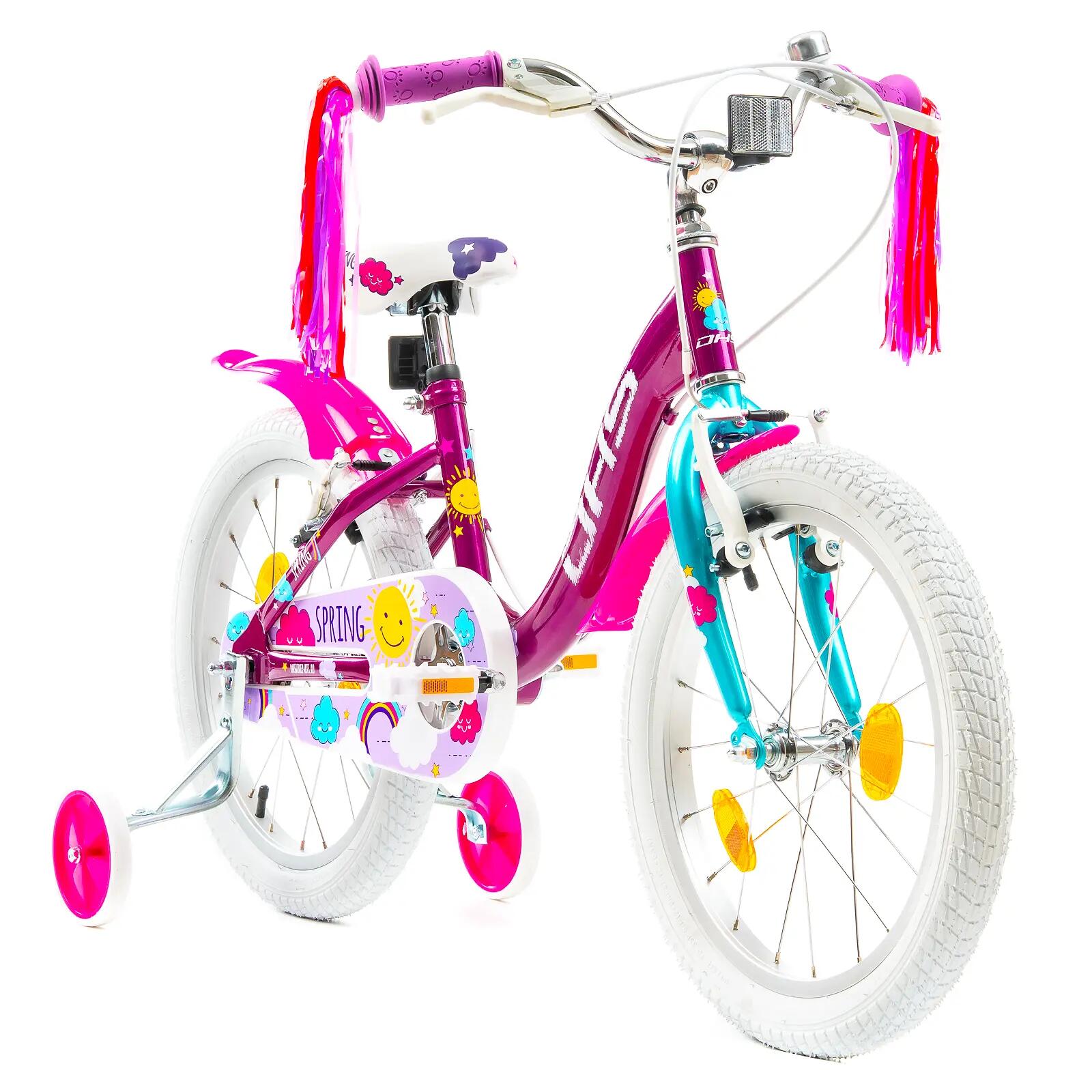 DHS Spring kinderfiets - 18 inch, paars 2/7