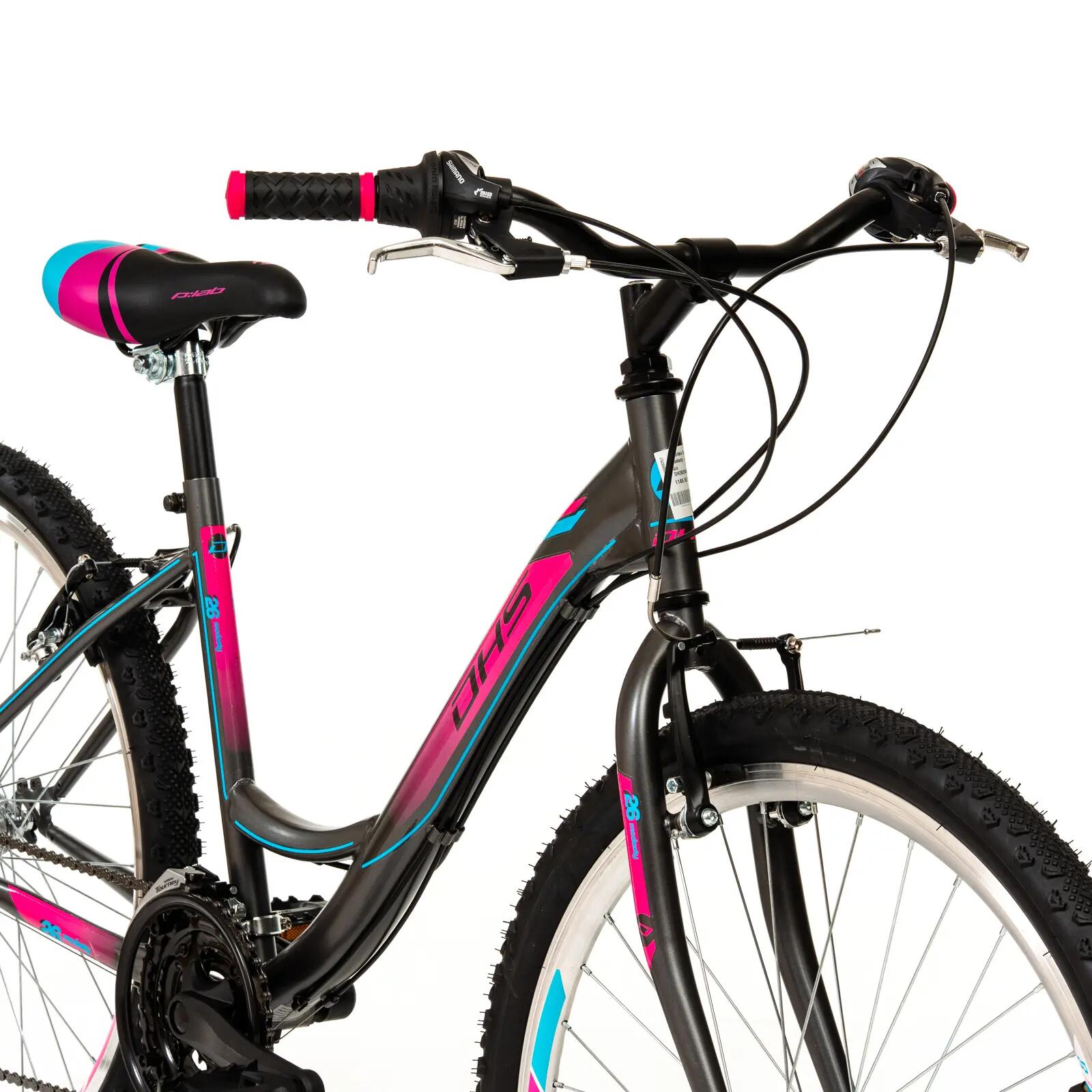 DHS Modesty stadsfiets - 26 inch, grijs 7/10