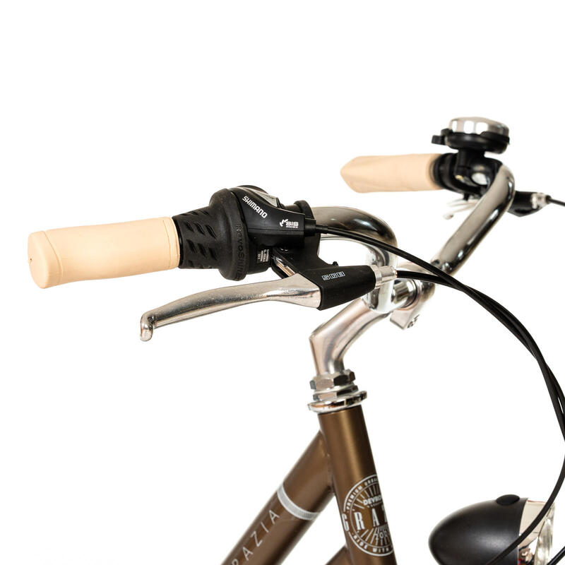 Devron Grazia 6s Retro - Bicicletă oraș 28", M, maro