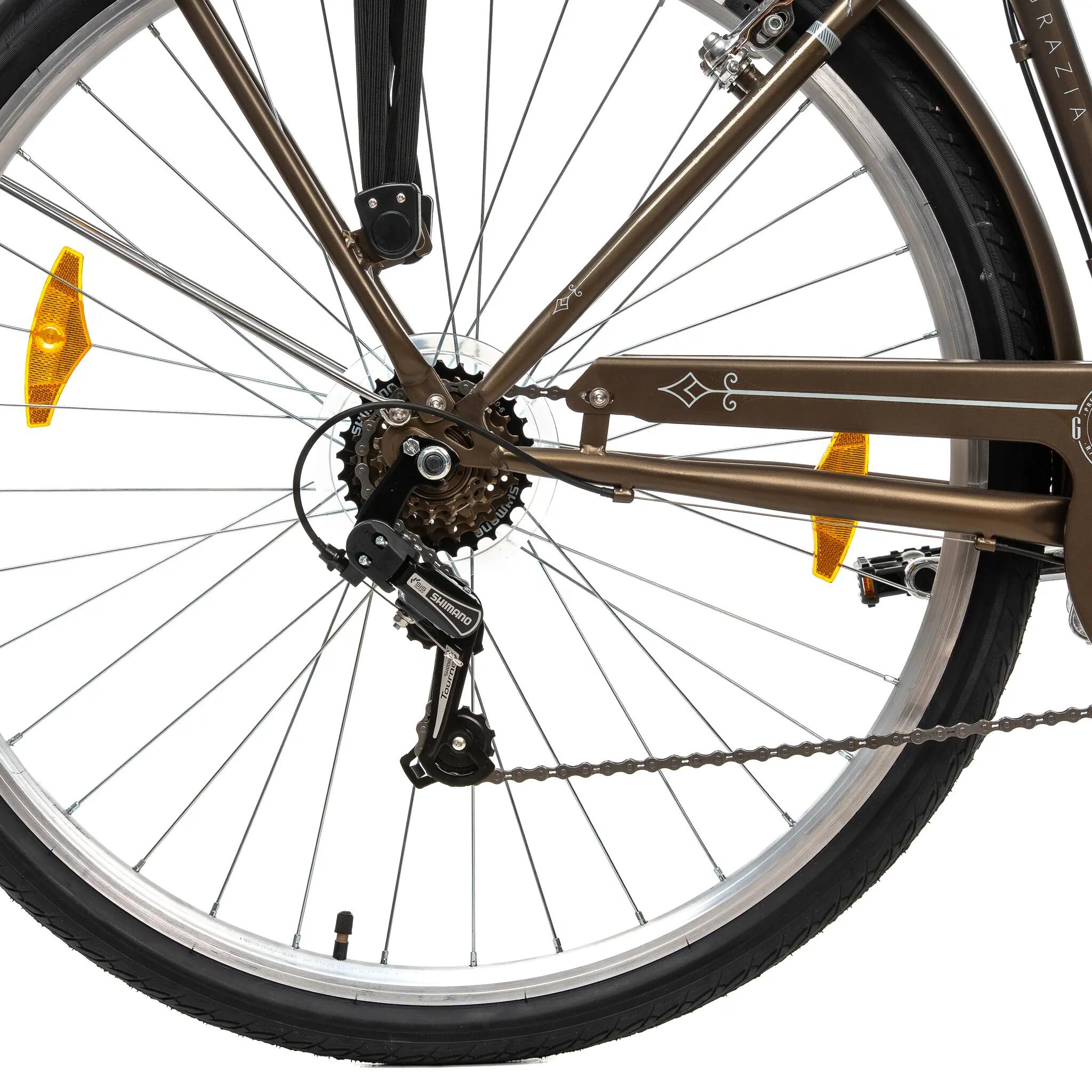 Bicicletta da città Devron Grazia 6s Retro - 28 pollici, L, marrone 7/8