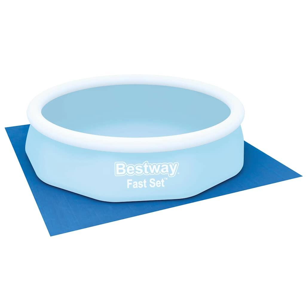 Tapiz de Suelo para Piscinas Desmontables y Spas Bestway Redondo 335x335 cm 2/7