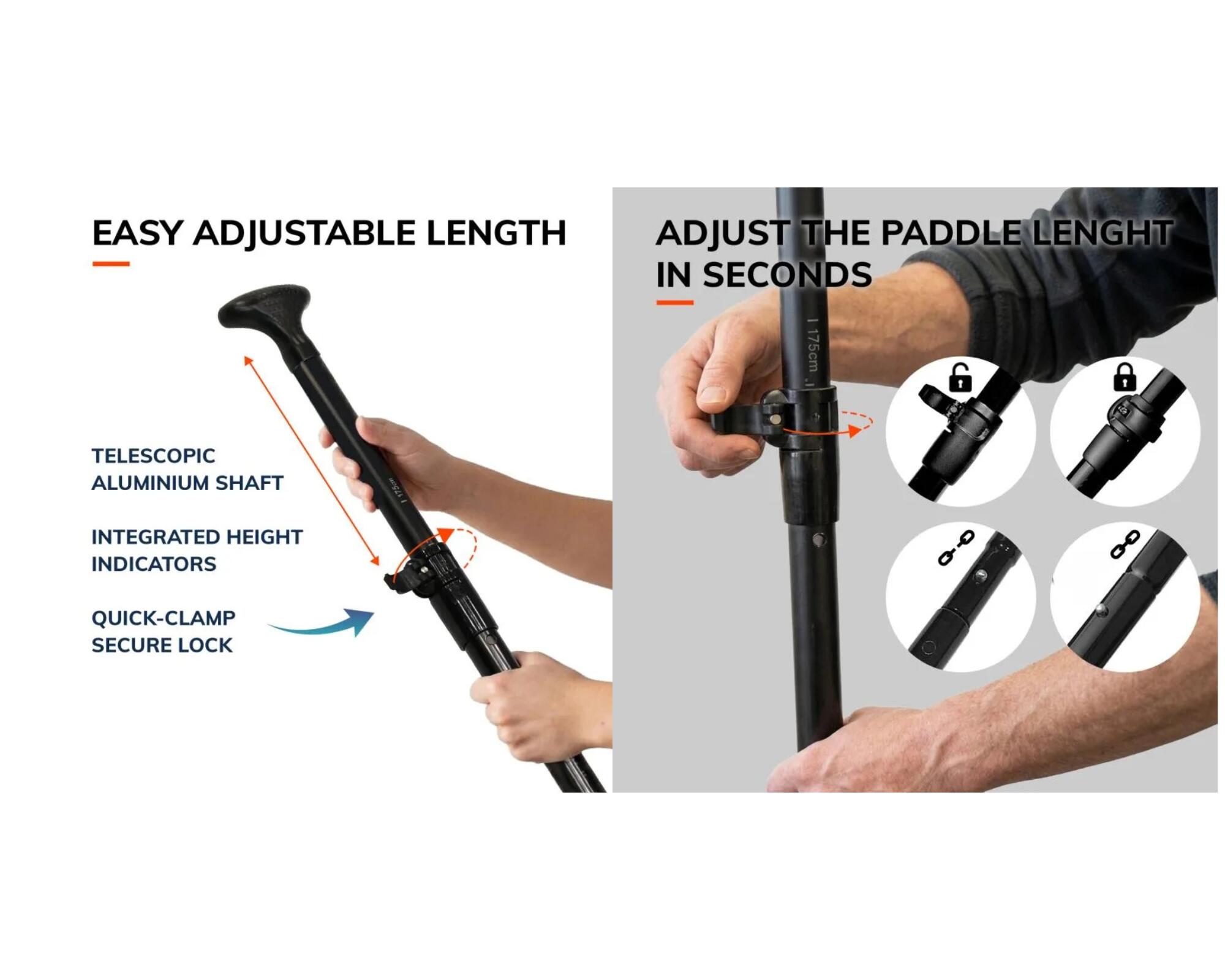 Pack Conversión Kayak: Remo Dual Tech 2-en-1 + Asiento Ergonómico WOW 5/7