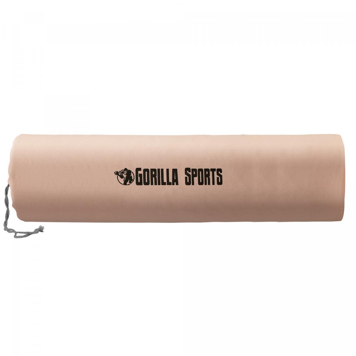 SAC DE TRANSPORT POUR TAPIS DE YOGA, AVEC SANGLE, COULEUR BEIGE ROSE | FITNESS E 3/7