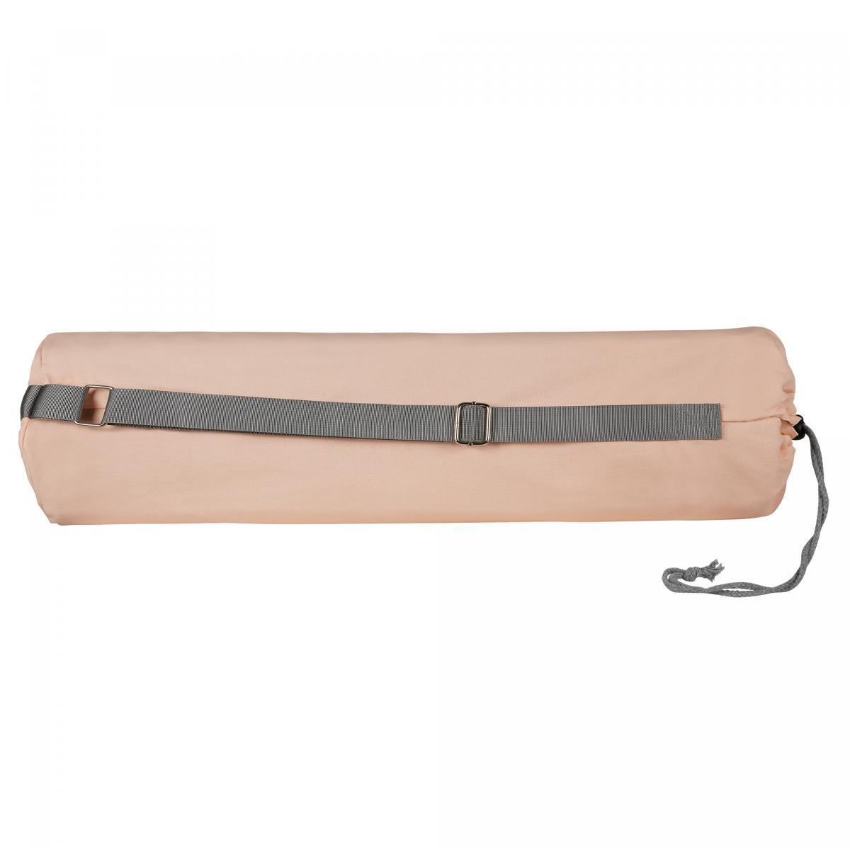 SAC DE TRANSPORT POUR TAPIS DE YOGA, AVEC SANGLE, COULEUR BEIGE ROSE | FITNESS E 5/7