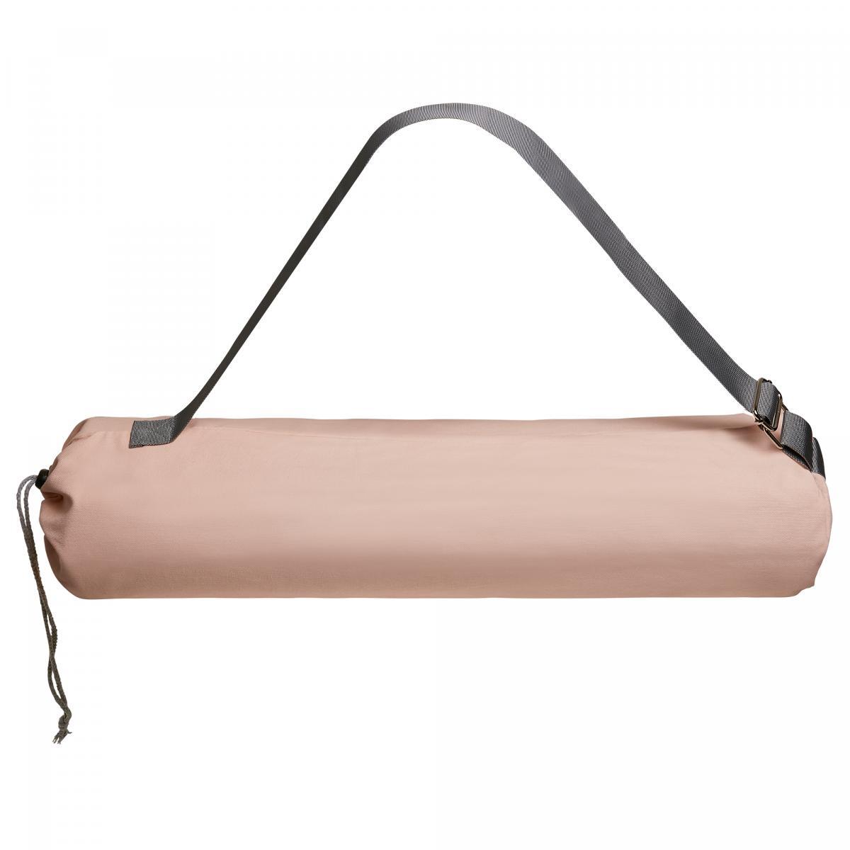 SAC DE TRANSPORT POUR TAPIS DE YOGA, AVEC SANGLE, COULEUR BEIGE ROSE | FITNESS E 4/7