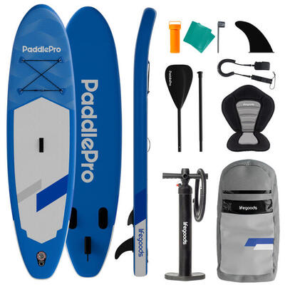 Sup board allround compact - met zitje - 300cm - max 100kg - beginners - blauw